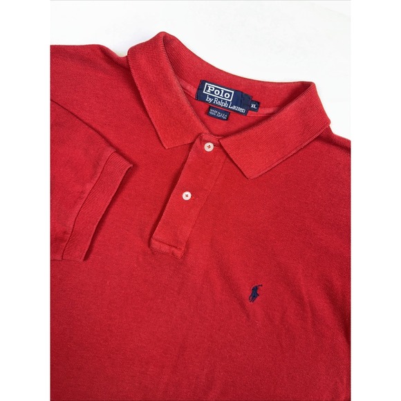 Polo Ralph Lauren Men's XL Polo Shirt Lot of 3 Crest Pony Red Stripe + Bonus VTG - Picture 11 of 15